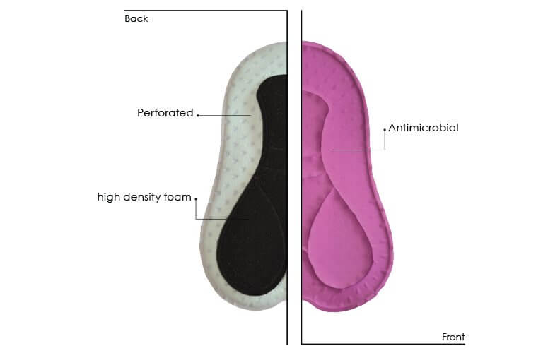 removable bike short chamois pad